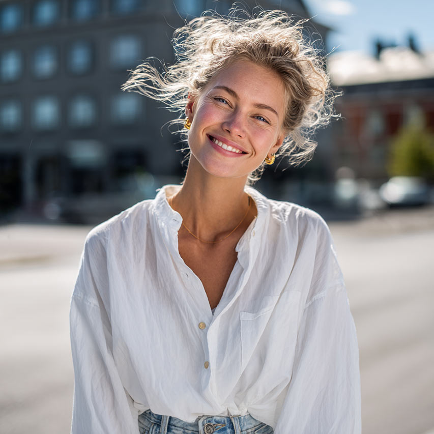 Kvinne med BBL (brazilian buttlift)