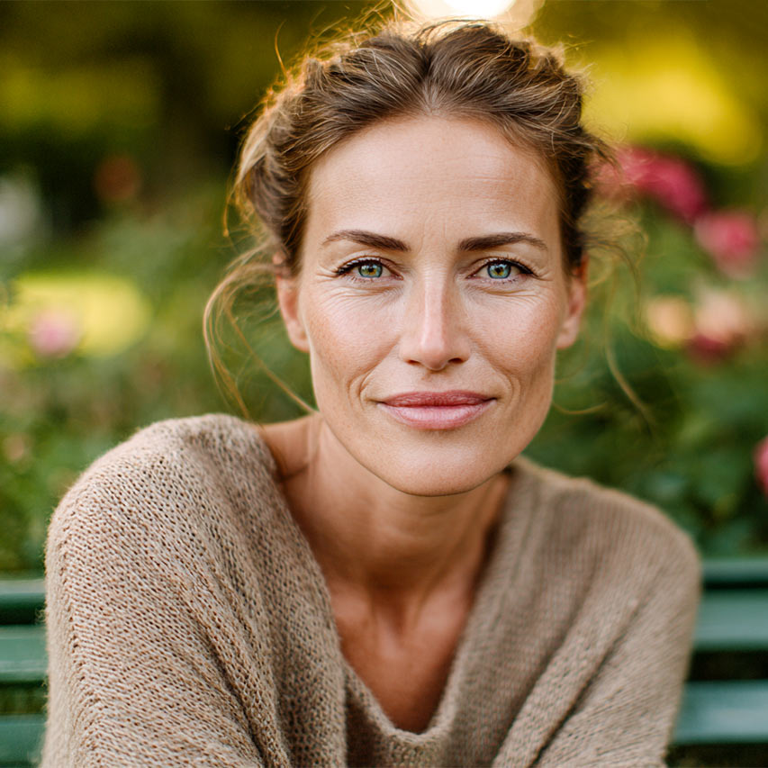 kvinne etter hudoverskudd